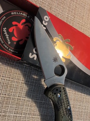 Spyderco Delica 4 Folding Pocket Knife - Zome Green (C11ZFPGR) for