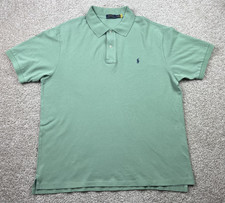 Polo Ralph Lauren Polo Shirt Mens 2XB Green Classic Fit Green Pony Big and Tall