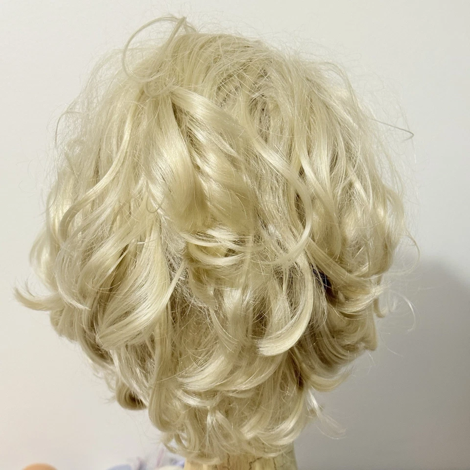 VTG Doll Head for 18” Vinyl Doll Parts Replacement Engel-Buppe Long Blonde Hair - Image 4 of 4