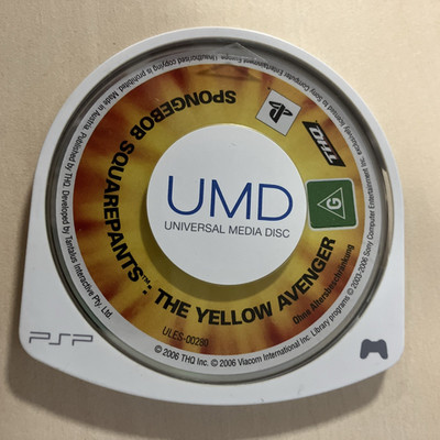Sony PSP SpongeBob Schwammkopf: The Yellow Avenger Spiel (2006) NUR UMD *getestet*