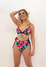 Brazilian Women's Print Bikini with Reversible Bottom Version I Bikini Set 