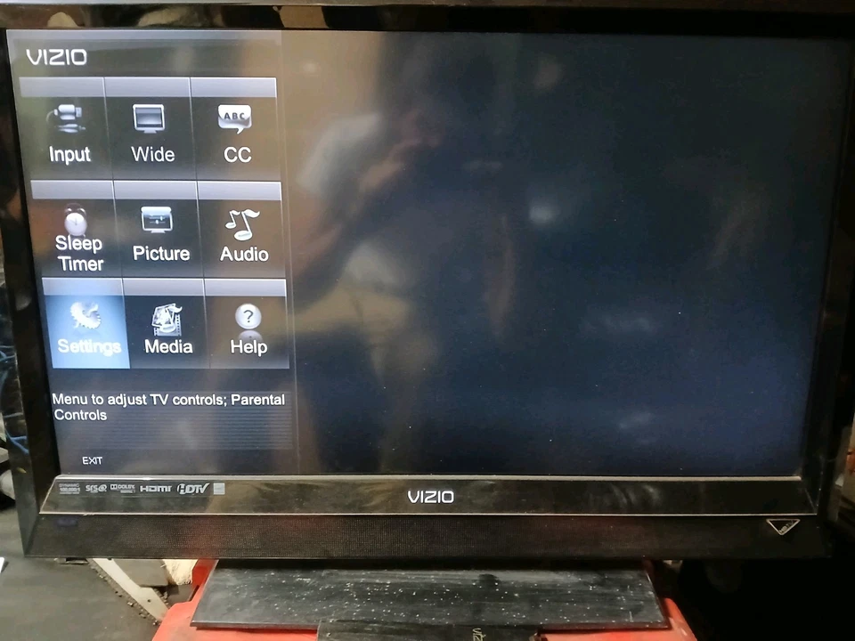 32' Vizio Flat Screen With Remote - Image 2 of 4