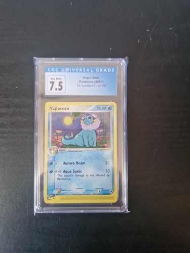 Vaporeon graded CGC 7.5 for sale on eBay
