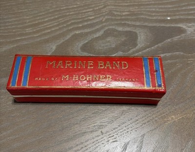 HOHNER Marine Band No. 364 Diatonic Harmonica Key of C 12 Holes W/ Original Box