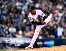 German Marquez Colorado Rockies Signed 8x10 Pitching Photo