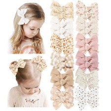 Niceye 24 PACK Baby Girl Hair Clips Set, Hair Bows Barrettes Handmade Accessorie