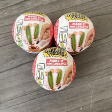 MGA Miniverse Series 1 Make It Mini Lifestyle Set of 3 Sealed Collectible Balls