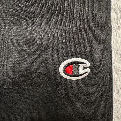 Champion Sweatpants Womens Large Black Wide Leg Pockets Cotton Polyester Fleece - Picture 7 of 10