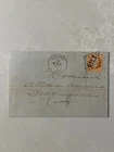 1869 French Postal cover Obliteration postmark 1349 Var Pignans  Nice Convoyeur