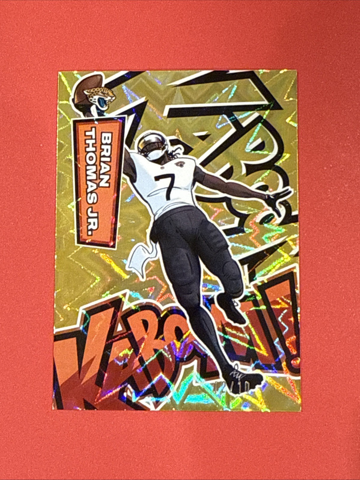 2025 Panini Absolute Brian Thomas Jr  Kaboom #5 GOLD /10 Gold