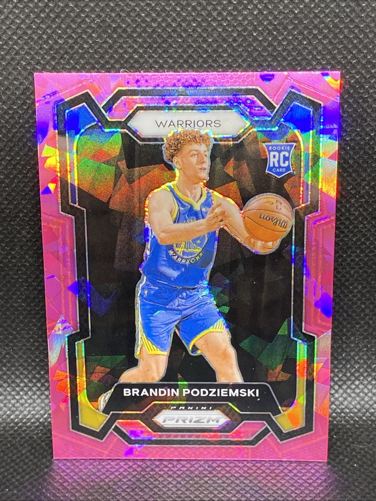 2023-24 Panini Prizm - Brandin Podziemski #147 Pink Ice Prizm (RC)