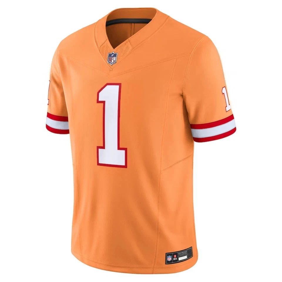 NWT Men's Buccaneers 2025 Orange Retro Game Jersey