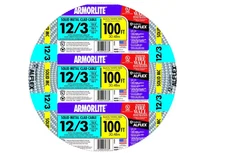 Southwire 12/3 x 100 ft. Solid CU MC (Metal Clad) Armorlite Cable