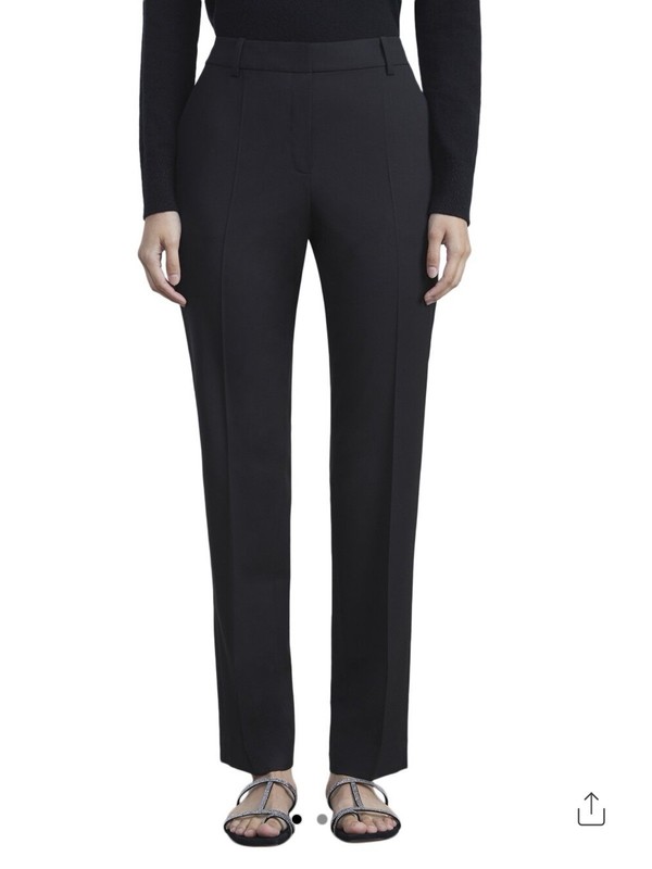 NWT Lafayette 148 New York Clinton Wool-Blend Ankle Pants