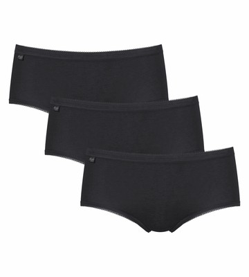 3er-Pack Sloggi Basic Midi 3P Unterwäsche Unterhose Slip Damen 10007657