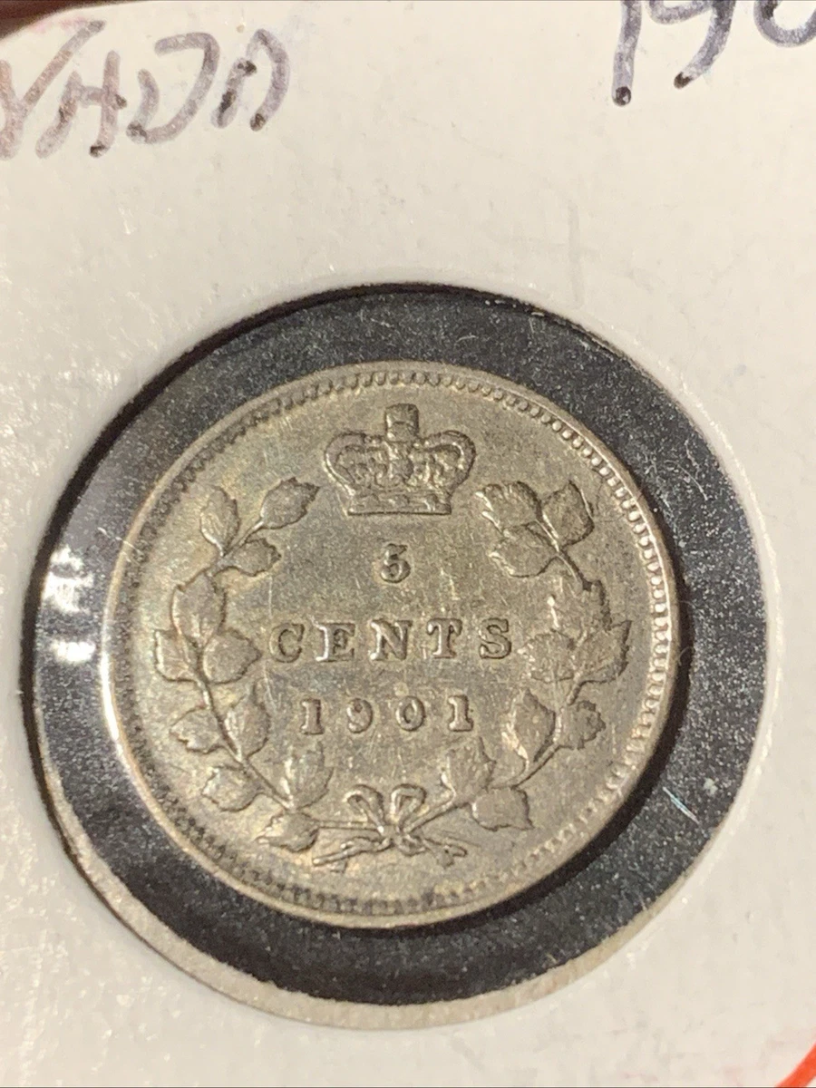 1901 Year Canadian Five Cents 1858-1921 for sale | eBay