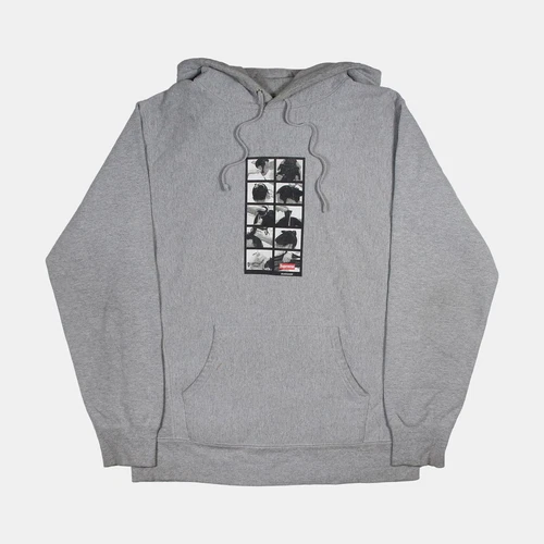 Sweat à capuche Supreme / Taille L / Homme / Gris / Coton