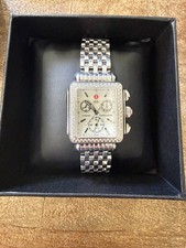 Michele Deco Stainless Diamond Chrono MOP Diamond Dial Womens Watch MWW06A000775