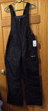 Arctix Essential Bib Overall Snow Pants Womens Medium Black Insulated 31 Inseam