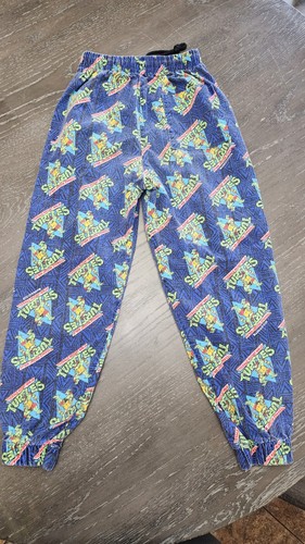 vintage 90s teenage mutant ninja Turtles Sweatpants Kids 6 Quitman USA RARE