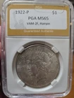 1922 P peace dollar Vam 2F Hair Pin