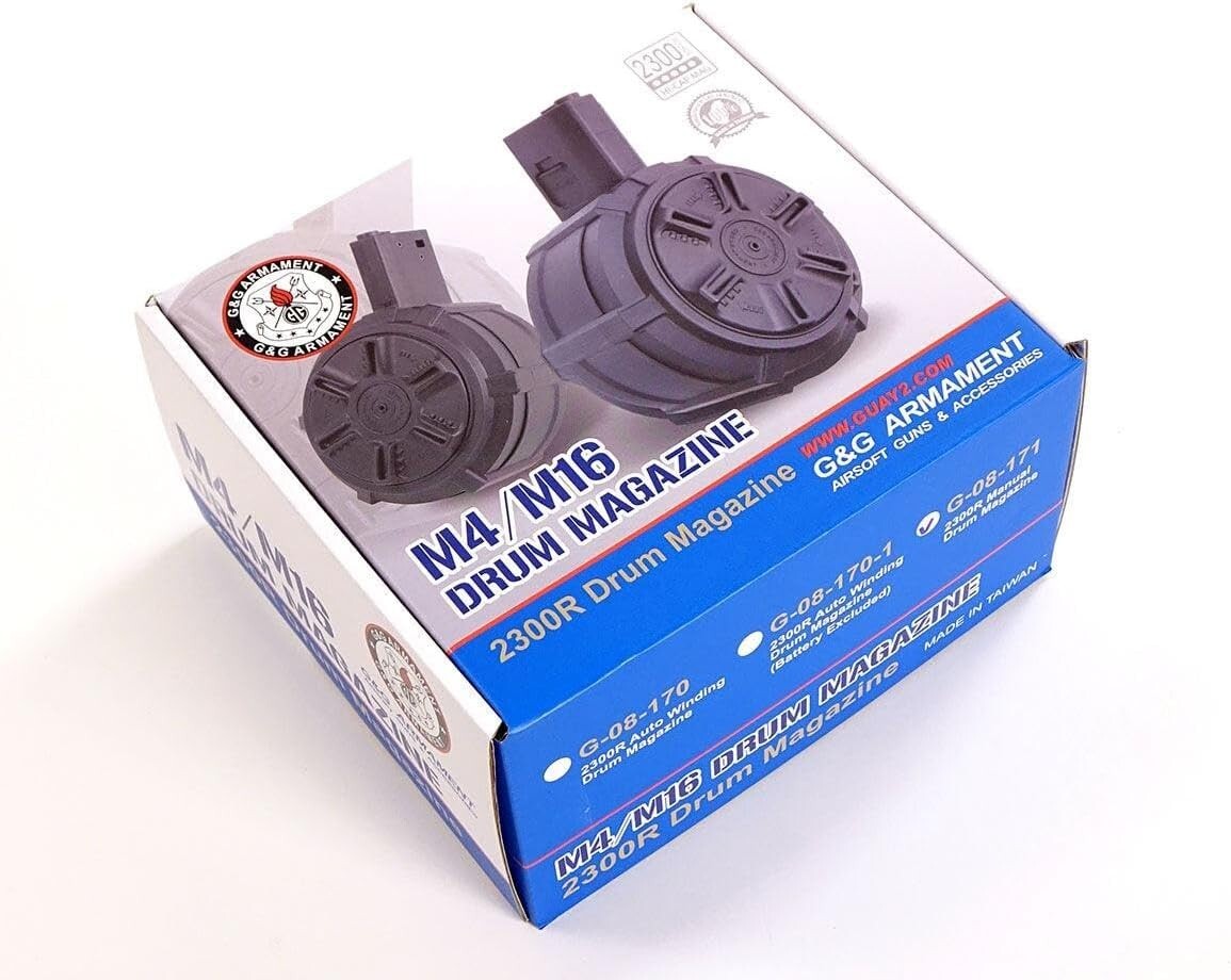 G&G M4/M16 2,300 Round Drum Magazine For Airsoft AEGs - (G-08-171