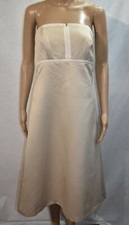 Alfred Sung Dress Size 8 Beige Strapless Formal Women's 
