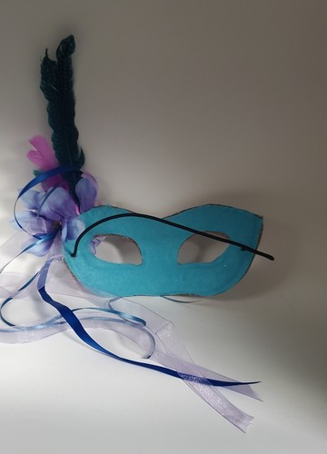 Handmade Leather Fairy Mask - Picture 7 of 7