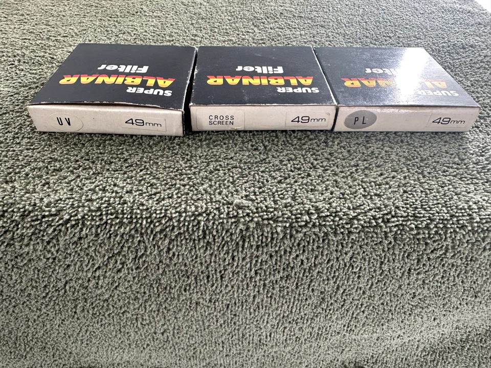 3 Super Albinar 49 mm Filters, Cross Screen, UV, & Polarizing. - Image 4 of 4