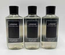 Bath Body Works Mens Legend 3 in 1 Hair Face Body Wash Full Size S/3 906R