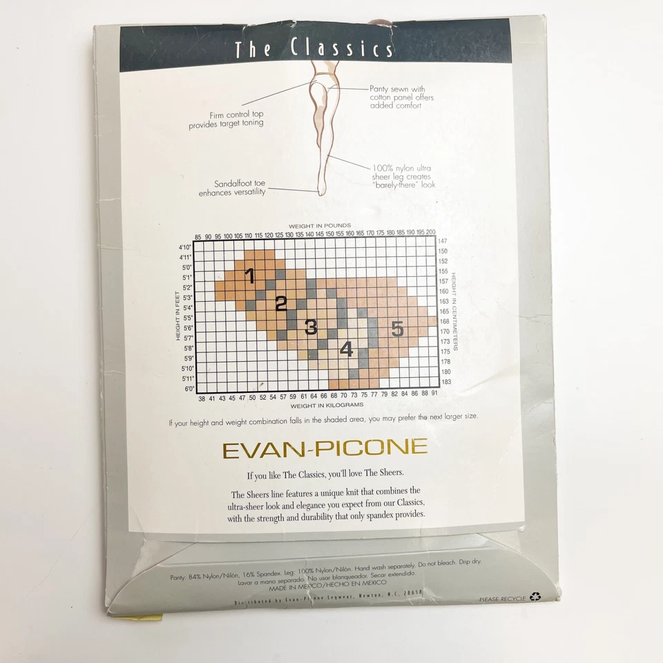 Pantimedias Evan Picone de colección con control transparente - talla larga - gris Foto 4 de 4