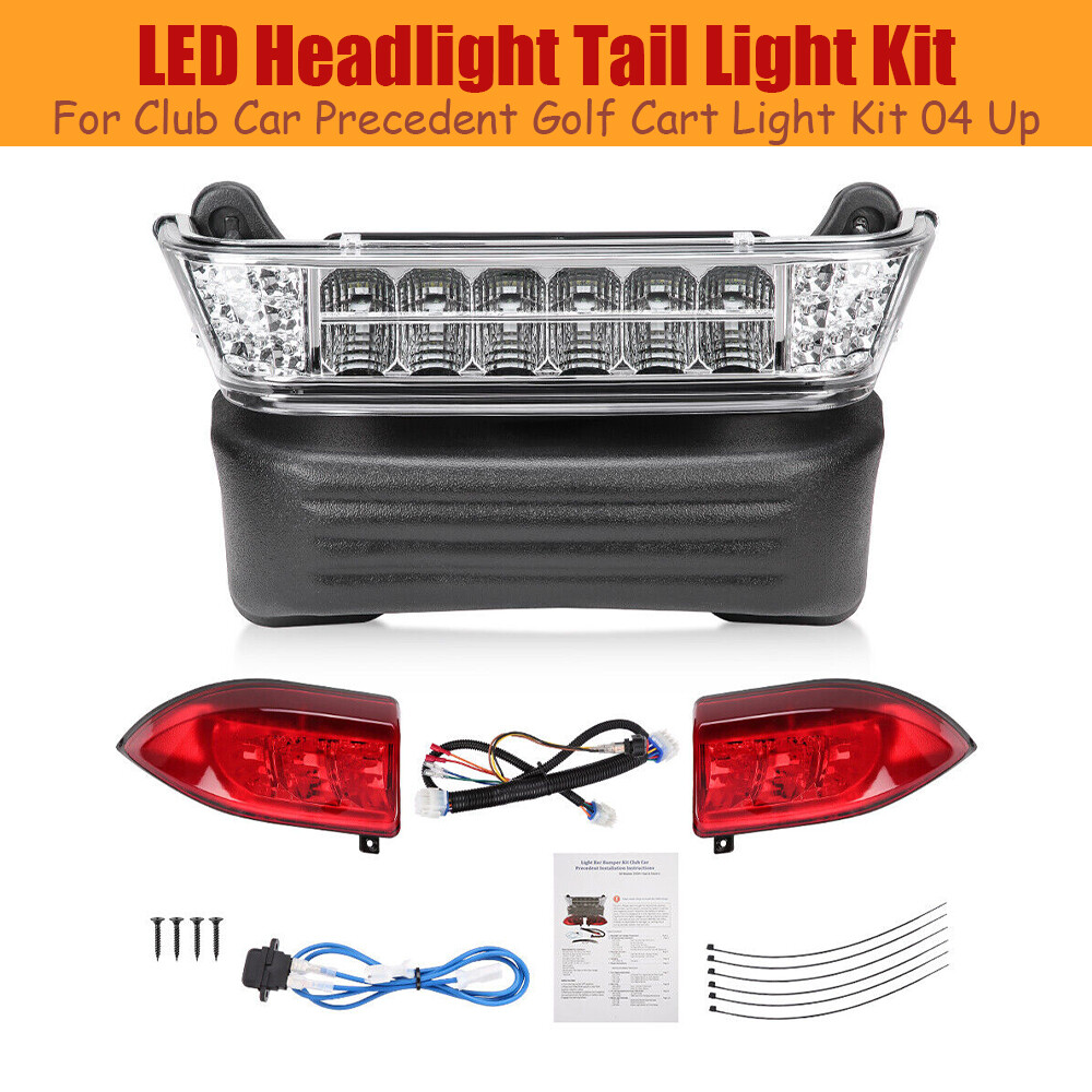 Deluxe Light Kit with head lights and rear light for Club Car Precedent