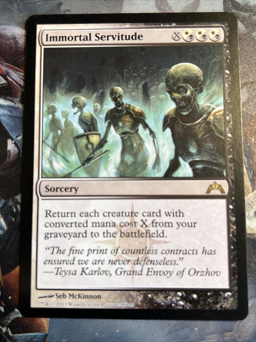 MTG Immortal Servitude Gatecrash 220/249 Regular Rare for sale online