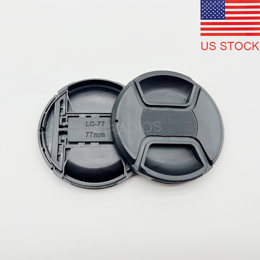 2pcs x 77mm Plastic SnapOn Front Lens Cap Cover for Canon Nikon SLR