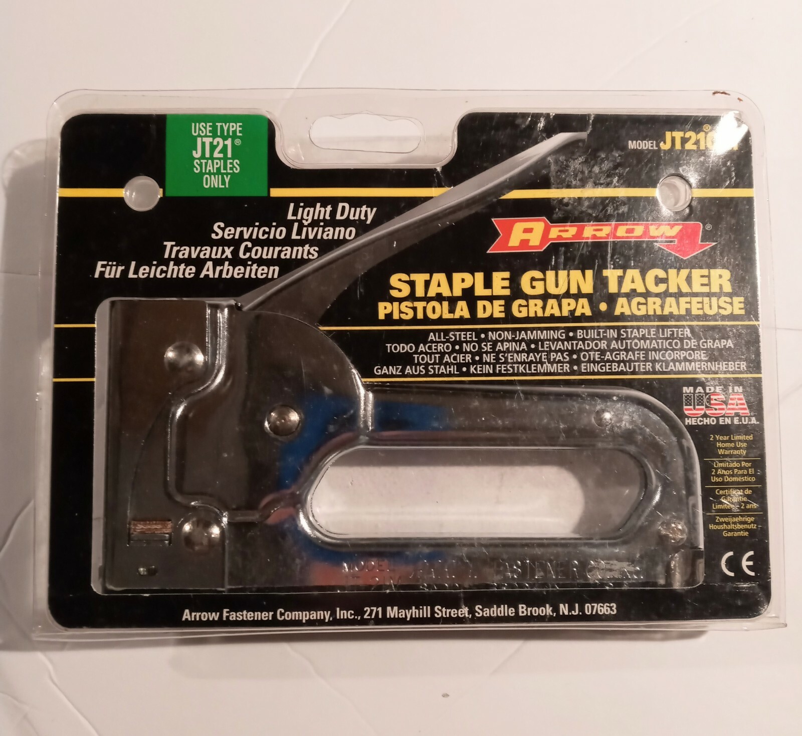 ARROW JT21CM LIGHT DUTY ALL PURPOSE USA MADE HAND STAPLER STAPLE GUN eBay