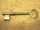 Antique vintage  Sager steel solid barrelll skelton key — photo 1