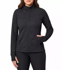 New Mondetta Women's Jacquard Full Zip, Black, Small, New With Tags 