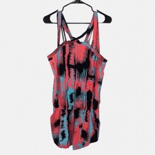 Fabletics Romper L Liza Heat Wave Sleeveless Multicolor Shorts