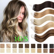 THICK 1g/s Micro Nano Ring Easy Loop Beads Human Remy Hair Extensions Pre Bonded