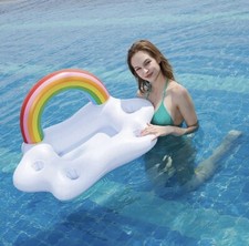 Pool Drink Floats - Fun Inflatable Floating Drink Holder for Pool with Cup Holde