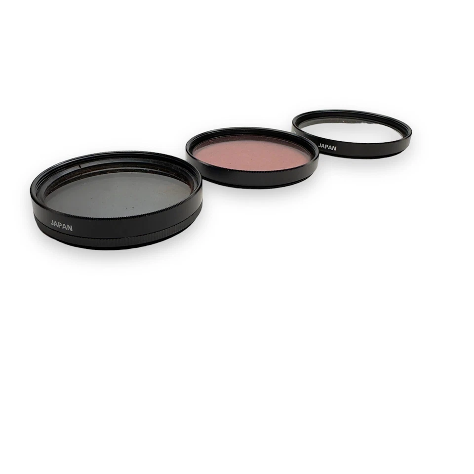 3 Polarizing Crystal-Optics 46MM FILTER P.L, F-DL, UV. With Case - Image 4 of 4