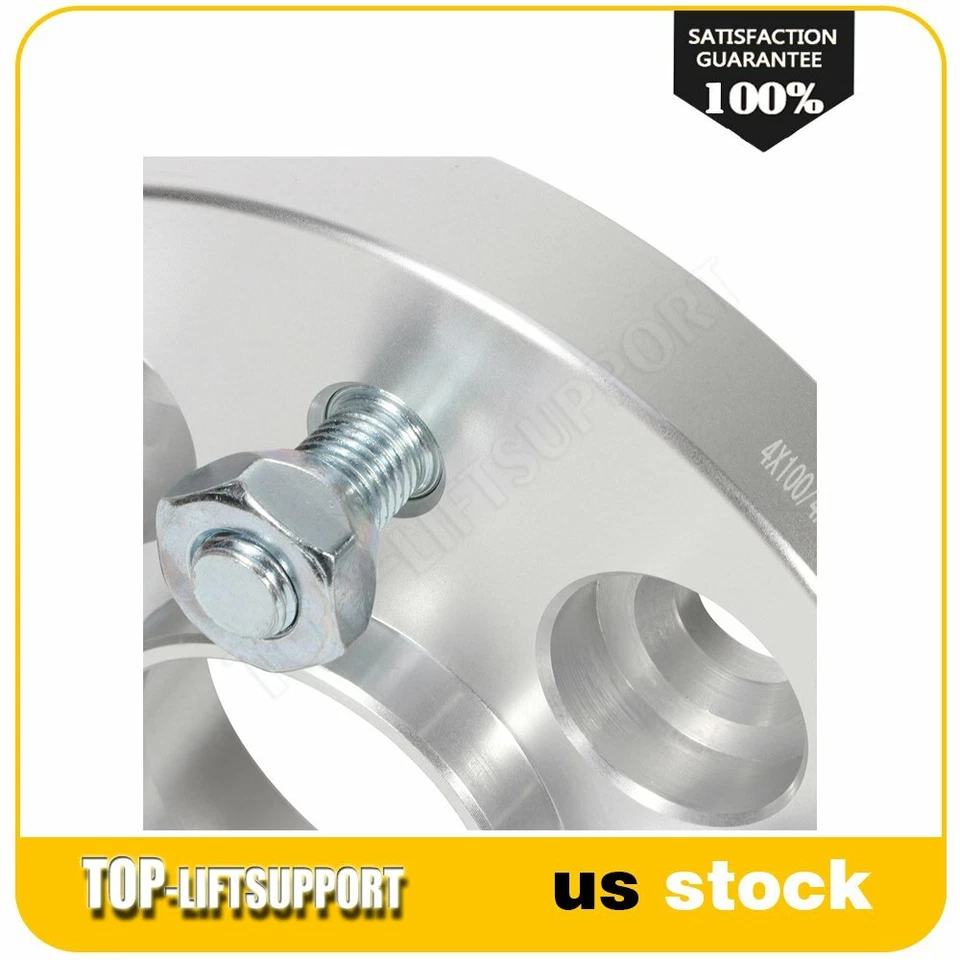 4x 20mm 4x100 Wheel Spacers Hubcentric M12x1.5 For Honda Civic Accord Fit 4 Lug Foto 4 de 4