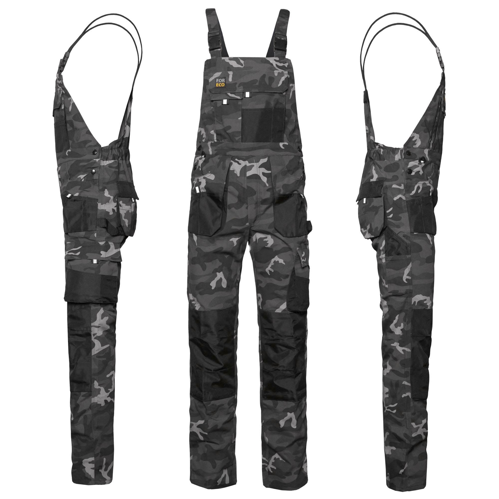 Latzhose Herren Camouflage - Arbeitshose & Festival Overall Aus Denim