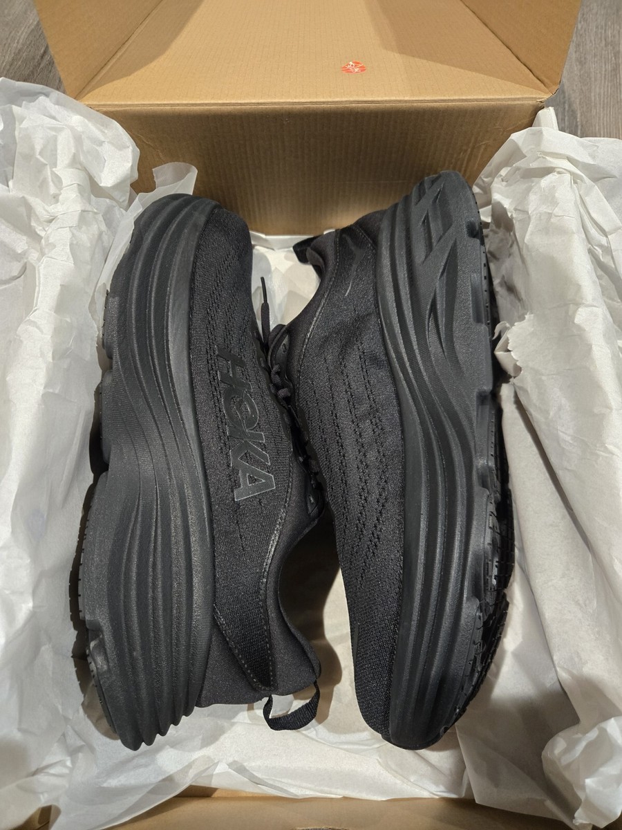 Size 12D Hoka Bondi 8 Triple Black Women