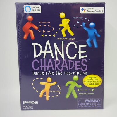 Dance Charades Game By Pressman, Play With Alexa Google Assistant or CD
