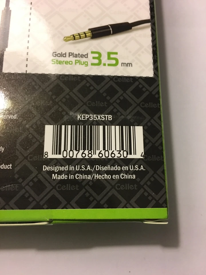 Original Cellet 3.5mm Stereo In-Ear Headset, Premium Tangle Free Cable - Image 3 of 4