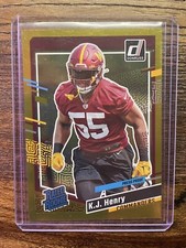 2023 Donruss Football K.J. Henry Gold /50