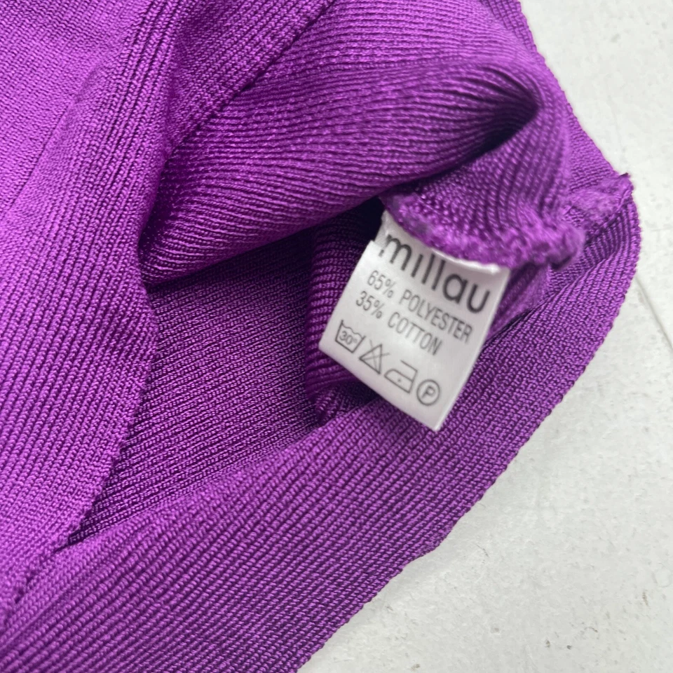 Millau Purple Rib Knit Stretch Mini Skirt Women’s Size Small New* - Image 4 of 4