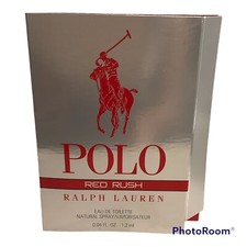 POLO RED RUSH RALPH LAUREN Men's eau de toilette Spray Sample .04 oz New 