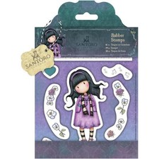 Gorjuss Girl SANTORO Cling Unmounted Rubber Stamp Set LITTLE SONG GOR 907213 NEW